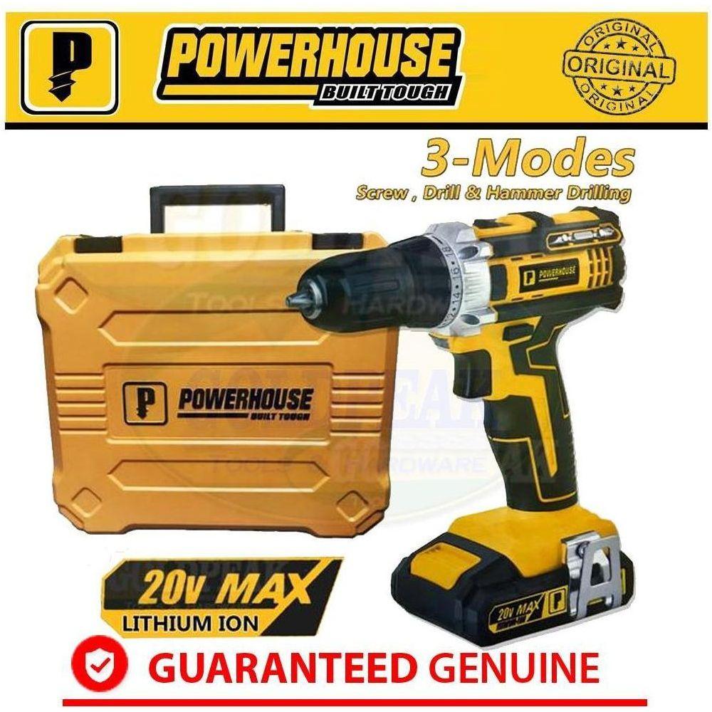 Powerhouse PHBK-20V-CIMD13MM (20V) Cordless Hammer Drill / Driver - Goldpeak Tools PH Powerhouse Powerhouse PHBK-20V-CIMD13MM (20V) Cordless Hammer Drill / Driver - Goldpeak Tools PH Powerhouse